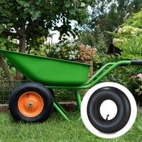 Yuxava 2 buc. Cameră de aer 3.00-4 pentru roată cărucior 260x85 mm, pentru roabă și cărucior de transport, cu valvă în unghi, tub de schimb pentru anvelopă pneumatică 7