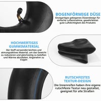 Yuxava 2 buc. Cameră de aer 3.00-4 pentru roată cărucior 260x85 mm, pentru roabă și cărucior de transport, cu valvă în unghi, tub de schimb pentru anvelopă pneumatică 4