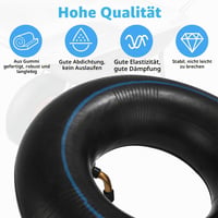 Yuxava 2 buc. Cameră de aer 3.00-4 pentru roată cărucior 260x85 mm, pentru roabă și cărucior de transport, cu valvă în unghi, tub de schimb pentru anvelopă pneumatică 3