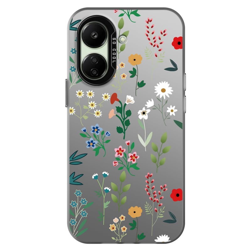 YUXING Xiaomi Redmi 13C / Poco C65 kryt – Tenké nárazuvzdorné puzdro s motívom kvetín a zvierat, Flower