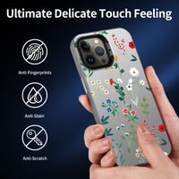 YUXING Xiaomi Redmi 13C / Poco C65 kryt – Tenké nárazuvzdorné puzdro s motívom kvetín a zvierat, Flower 4