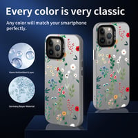 YUXING Xiaomi Redmi 13C / Poco C65 kryt – Tenké nárazuvzdorné puzdro s motívom kvetín a zvierat, Flower 2