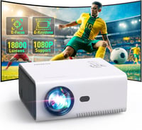 YUZINO X26 4K Mini Projektor 18000L Full HD 1080P WiFi Bluetooth - Elektromos Fókusz, Zoom Funkcióval, Otthoni Mozi és Kültéri Vetítés, HDMI 1