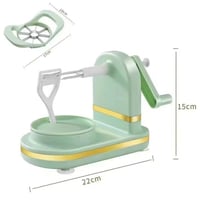 Decojitor manual de fructe Yuzita Rotortiger – pentru decojirea merelor, perelor, kiwi-urilor, roșiilor și legumelor – verde 3