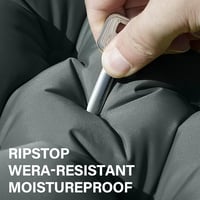 Yuzonc dupla kemping matrac lábpumpával, szürke hordozható alvómatrac túrázáshoz - Grey 4