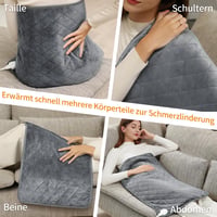 Yuzonc Elektromos Melegítőpárna 80x40cm - 6 Hőfokozat, Automatikus Kikapcsolás, Mosható, Extra Nagy Méret Hátra, Vállra, Hasra 5