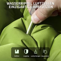 Yuzonc Önfelfújó Kempingmatrac 2 Személyes - 10 cm Vastag Dupla Matrac Beépített Párnával és Lábpumpával, Ultrakönnyű Túramatrac Kempingezés 3