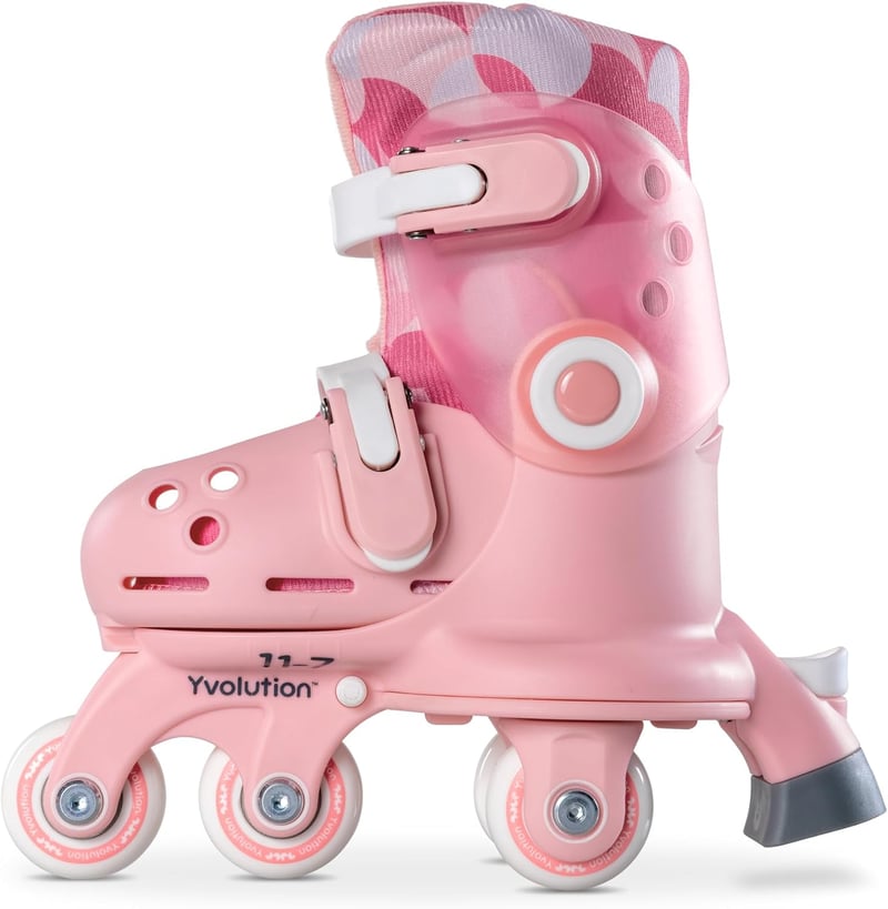 Yvolution Twista Roller Korcsolya Gyerekeknek 2+ Év, Rózsaszín 12-3J