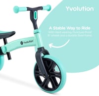 Yvolution Y Velo Junior 9 colos pedál nélküli futóbicikli 18 hónaptól 4 éves korig zöld gyermekeknek 4
