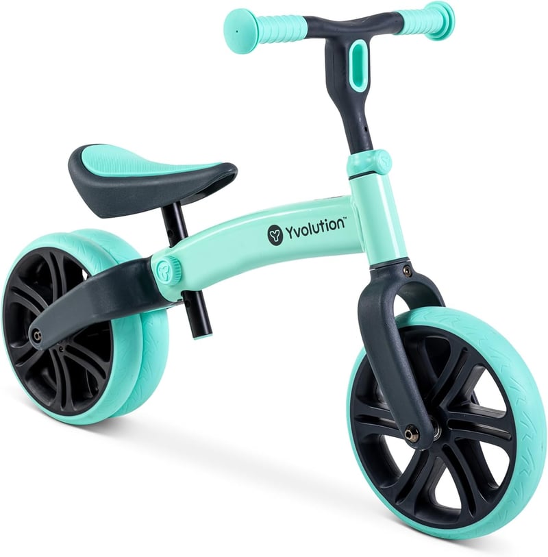 Yvolution Y Velo Junior 9 colos pedál nélküli futóbicikli 18 hónaptól 4 éves korig zöld gyermekeknek