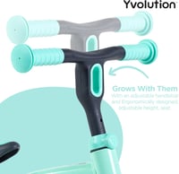 Yvolution Y Velo Junior 9 colos pedál nélküli futóbicikli 18 hónaptól 4 éves korig zöld gyermekeknek 3