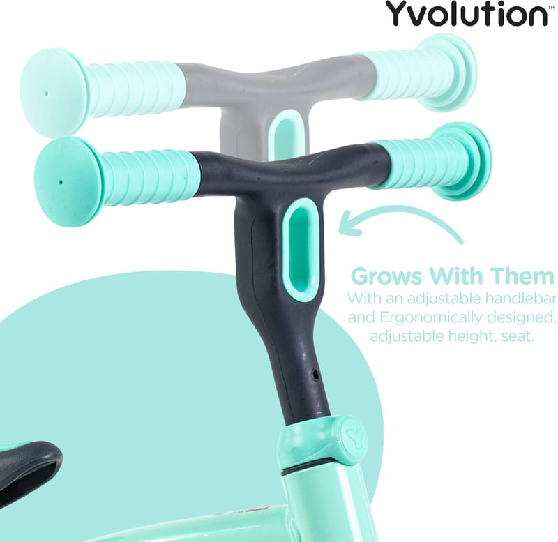 Yvolution Y Velo Junior 9 colos pedál nélküli futóbicikli 18 hónaptól 4 éves korig zöld gyermekeknek