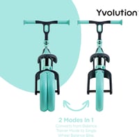 Yvolution Y Velo Junior 9 colos pedál nélküli futóbicikli 18 hónaptól 4 éves korig zöld gyermekeknek 2