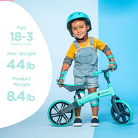 Yvolution Y Velo Junior 9 colos pedál nélküli futóbicikli 18 hónaptól 4 éves korig zöld gyermekeknek 5