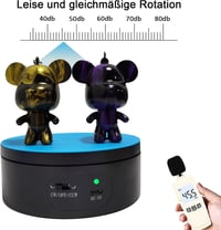 YVVV Elektromos Forgó Fotózási Állvány 360° Termékfotózáshoz Fekete - 120 x 45 mm 7