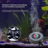 Set Decorațiune Vulcan pentru Acvariu YWNYT, Piatră de Aer cu Lumină LED Multicoloră, Ornament cu Bule pentru Acvariu și Pești 3