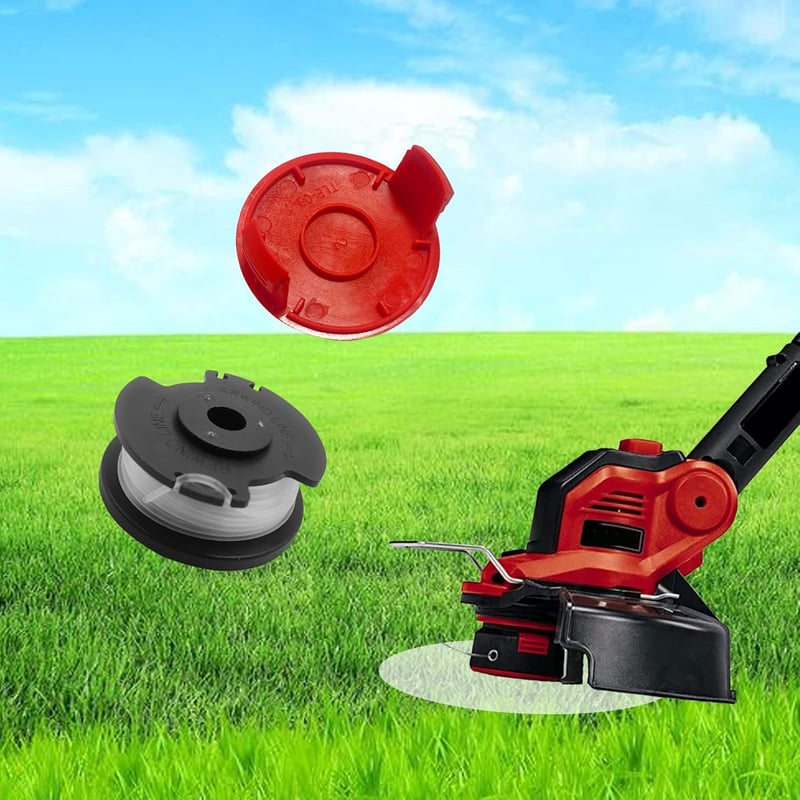 YWNYT Fűkasza Cséve Einhell GE-CT 18/28 Li-hez, 1,6mm Nylon Vágófonal 10db + 2 Sapka
