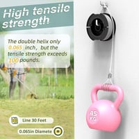 YWTESCH Fűkasza Damil Szett - 6 db Vágószál Tekercs Black and Decker Fűszegélynyíróhoz, 1,65 mm x 10 m, Fedéllel és Cserealkatrésszel 4