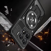 Puzdro YXINDAFU pre Xiaomi 15, s 360-stupňovým otočným magnetickým krúžkom a stojanom, vojenská ochrana z TPU silikónu a PC, odolné voči nárazom a poškriabaniu, pre Xiaomi 15 5G 3