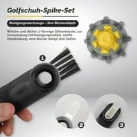 Set de înlocuire crampoane de golf YYMT 12 buc - Crampoane pentru pantofi de golf cu perie de curățare și instrument de schimb 5