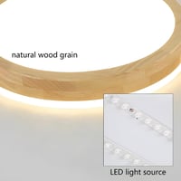 YYUTLUO LED Mennyezeti Lámpa Fa 40cm, Dimmelhető Távirányítóval, 2700-6500K 7