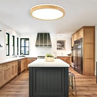 YYUTLUO LED Mennyezeti Lámpa Fa 40cm, Dimmelhető Távirányítóval, 2700-6500K 8