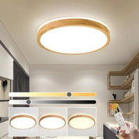 YYUTLUO LED Mennyezeti Lámpa Fa 40cm, Dimmelhető Távirányítóval, 2700-6500K 1
