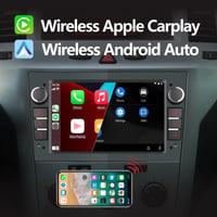 Autorádio YZKONG pre Opel Antara, Corsa, Vivaro, Combo, Zafira – 2DIN dotykový displej, bezdrôtové CarPlay, Android Auto, RDS, Bluetooth, USB, sivé 2