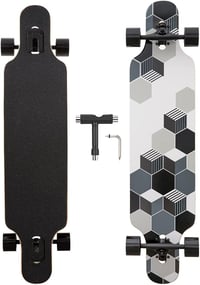 Yzszsjc 8-Rétegű Juhar Longboard Cruiser Komplett Szett PU Kerekekkel 1