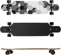 Yzszsjc 8-Rétegű Juhar Longboard Cruiser Komplett Szett PU Kerekekkel 4