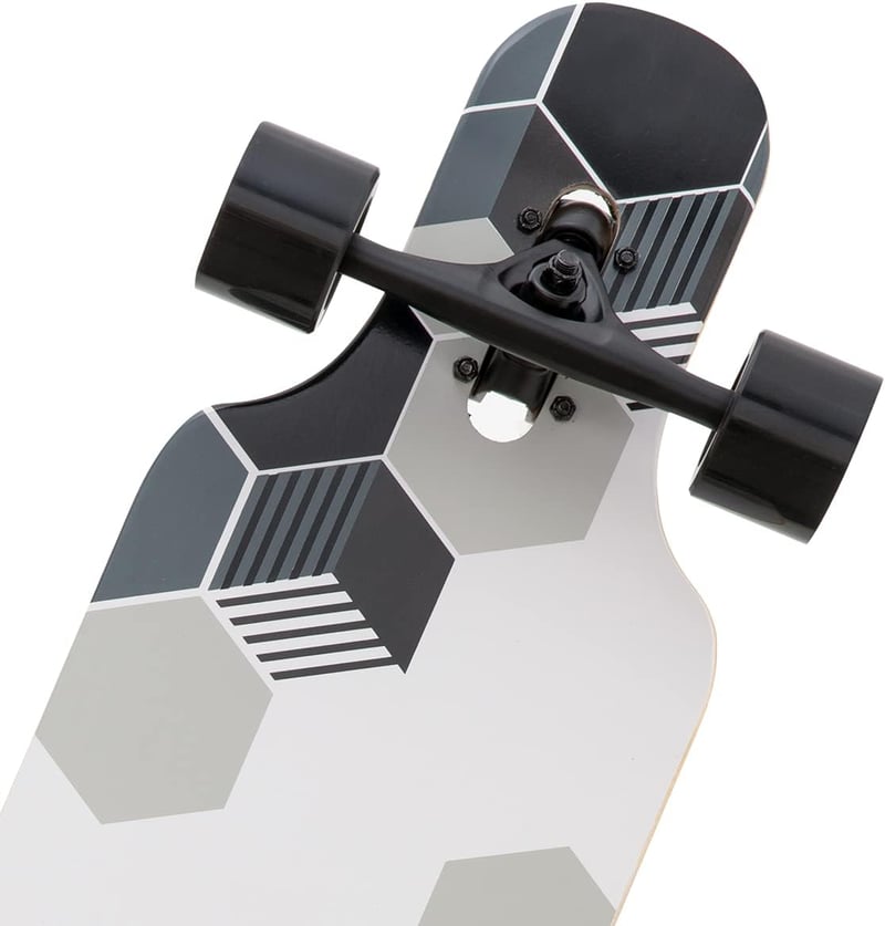 Yzszsjc 8-Rétegű Juhar Longboard Cruiser Komplett Szett PU Kerekekkel