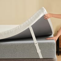 Z-hom Chránič matraca 90x190 cm, hrúbka 8 cm, z pamäťovej peny a gélu, s odnímateľným prateľným poťahom, biely, tvrdosť H2/H3, s certifikátom Oeko-Tex 1