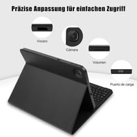 Zabatoco Samsung Galaxy Tab S6 Lite 10.4" Billentyűzetes Tok QWERTZ Mágneses Bluetooth 6