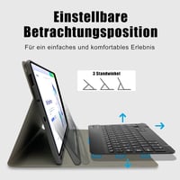 Zabatoco Samsung Galaxy Tab S6 Lite 10.4" Billentyűzetes Tok QWERTZ Mágneses Bluetooth 5
