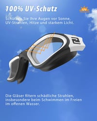 ZABERT Úszószemüveg Felnőtt Unisex Anti-Köd UV-Védelem Vízálló 2