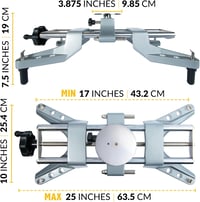 Zackman Scientific 3D DSP kerékbeállítási bilincs mágneses adapterrel 11-25" felnikhez 6