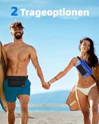 Zacro 2 db Vízálló Telefontok Állítható Pánttal - Pénztárca és Okostelefon Védőtok Strandoláshoz, Vízi Sportokhoz, Kerékpározáshoz és Túrázá 4