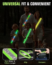 Zacro LED Reflektív Futóöv Fényvisszaverő Biztonsági Lámpa Sétáláshoz Futáshoz Kerékpározáshoz 4