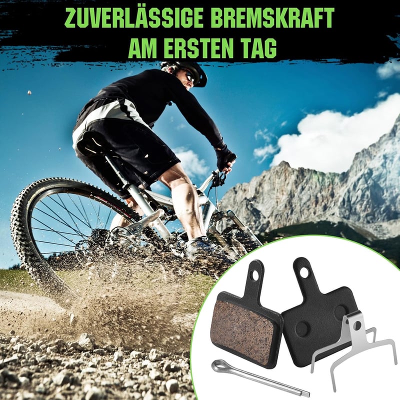Zacro Tárcsafék Betét Kerékpárhoz - Kompatibilis Tektro, Shimano, TRP, Deore Modellekkel - MTB, E-bike Fékbetét Szett 4 db