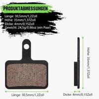 Zacro Tárcsafék Betét Kerékpárhoz - Kompatibilis Tektro, Shimano, TRP, Deore Modellekkel - MTB, E-bike Fékbetét Szett 4 db 5