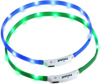 Zacro USB Tölthető Világító Nyakörv Kutyáknak és Macskáknak - 2 db-os Szett, 3 Féle Fénymóddal, Állítható Méret, Éjszakai Biztonság 1