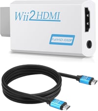 Zacro Wii HDMI Adapter - Full HD 1080P Konverter Nintendo Wii Konzolhoz - Videó és Hang Átalakító 1m HDMI Kábellel 1