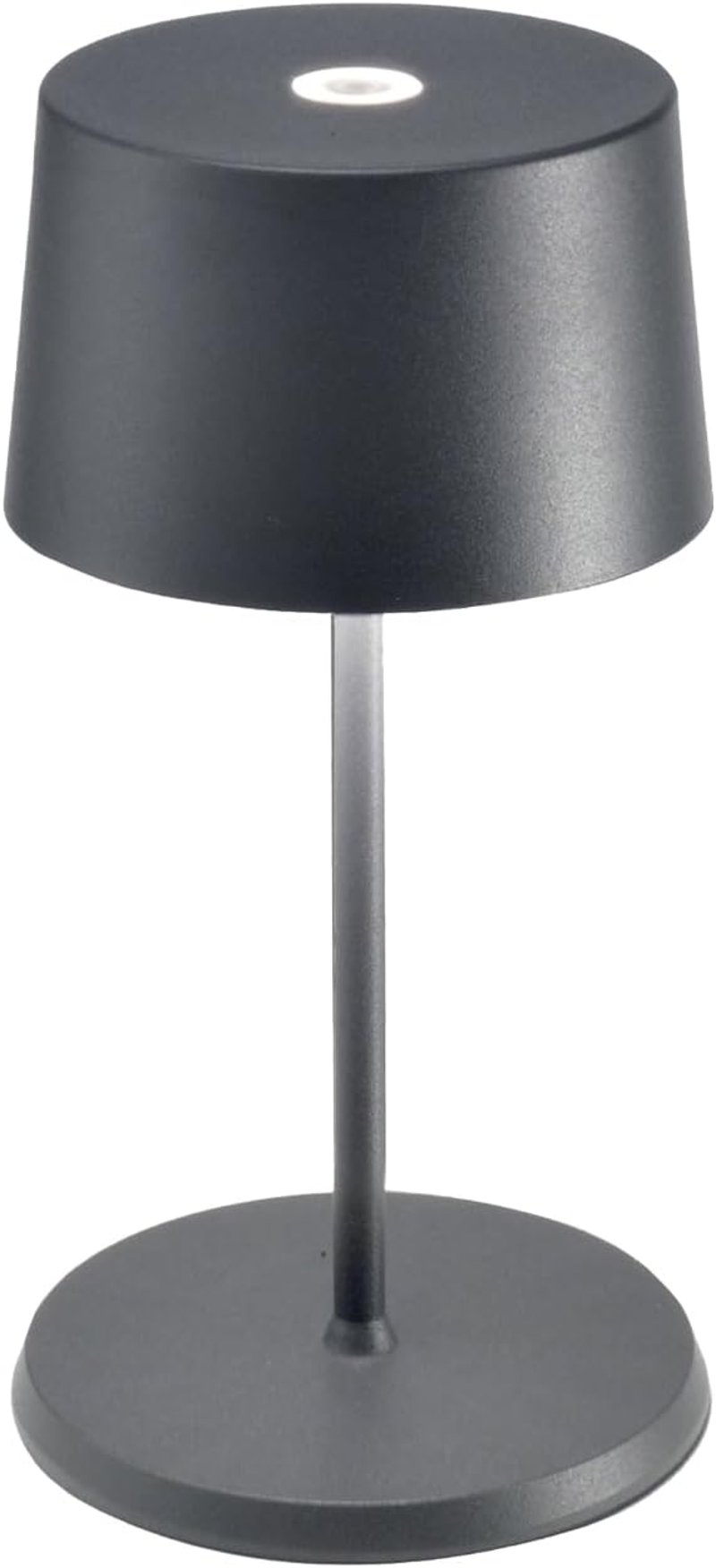 Zafferano Olivia Mini hordozható asztali lámpa érintésvezérléssel, dimmer, sötétszürke - Darkgray, With charger - new version