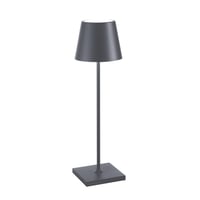 Nabíjateľná LED stolová lampa Zafferano Poldina Pro - tmavosivá 1