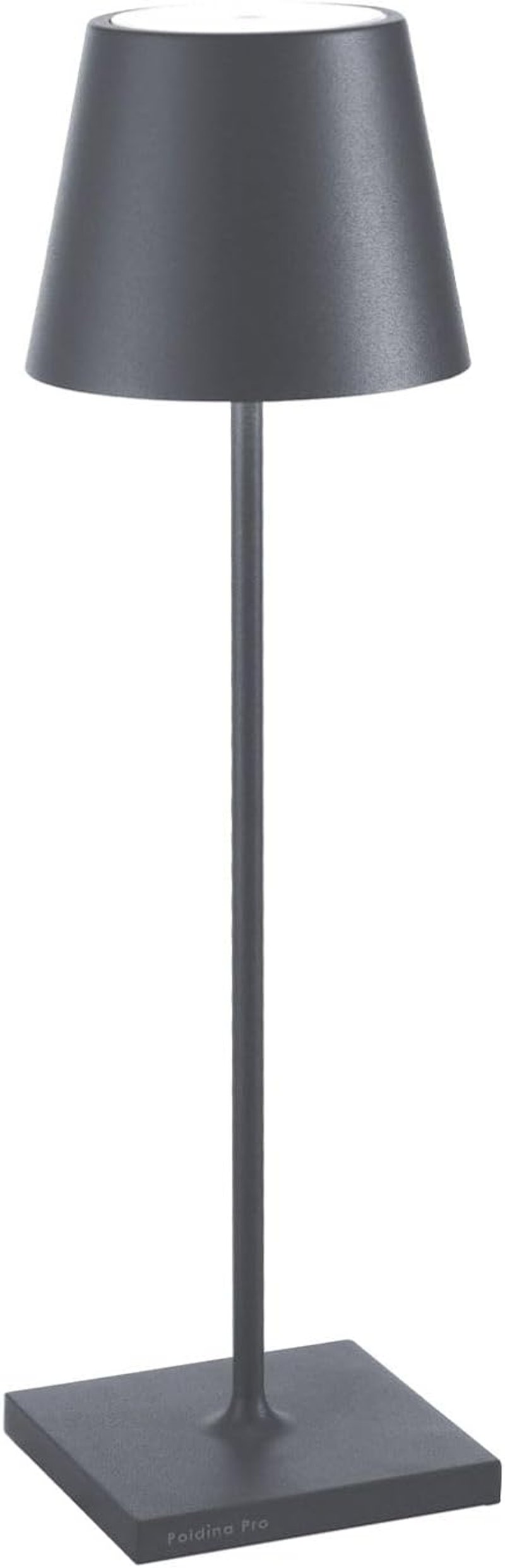 Zafferano Poldina Újratölthető LED Asztali Lámpa - Darkgray, Lamp with charger