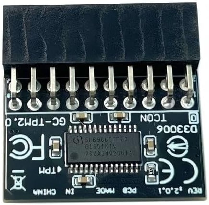 ZAHARA TPM 2.0 modul 20 pin LPC Gigabyte alaplap kompatibilis