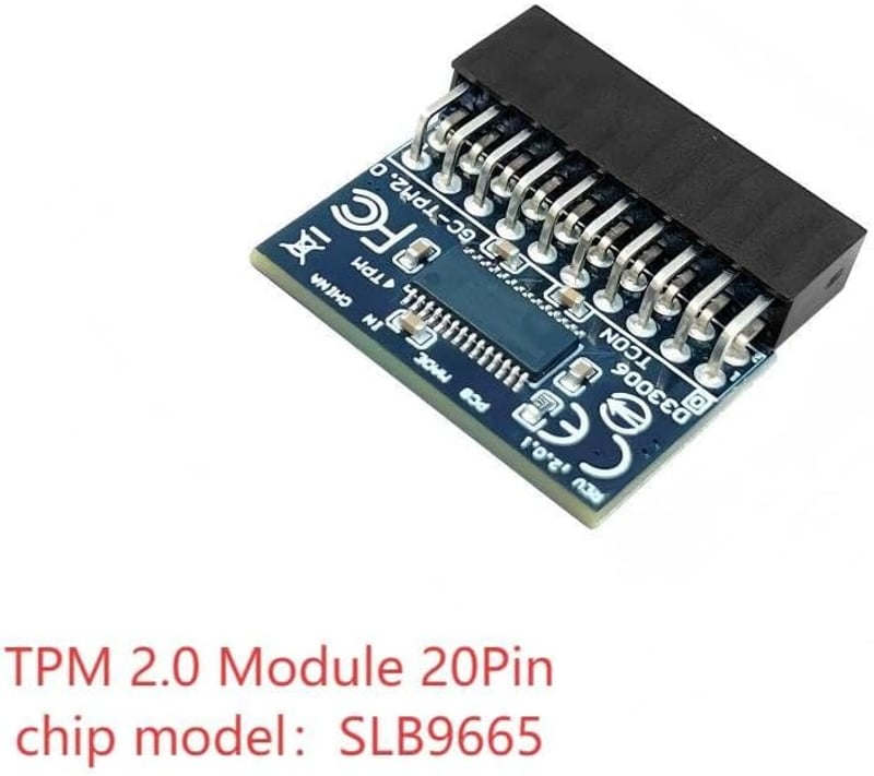 ZAHARA TPM 2.0 modul 20 pin LPC Gigabyte alaplap kompatibilis