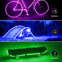 ZAIYW 2m RGB LED szalag távirányítóval, 60 LED 5050 vízálló háttérvilágítás - 2 Meter, Red / Green / Blue 4