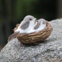 zalati Mesterséges Madárfészek 5 Tojással Húsvéti Dekoráció Kerthez 4
