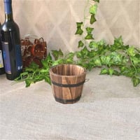 zalati Vintage Fa Whiskey Hordó Virágcserép Beltéri Kültéri Használatra 2
